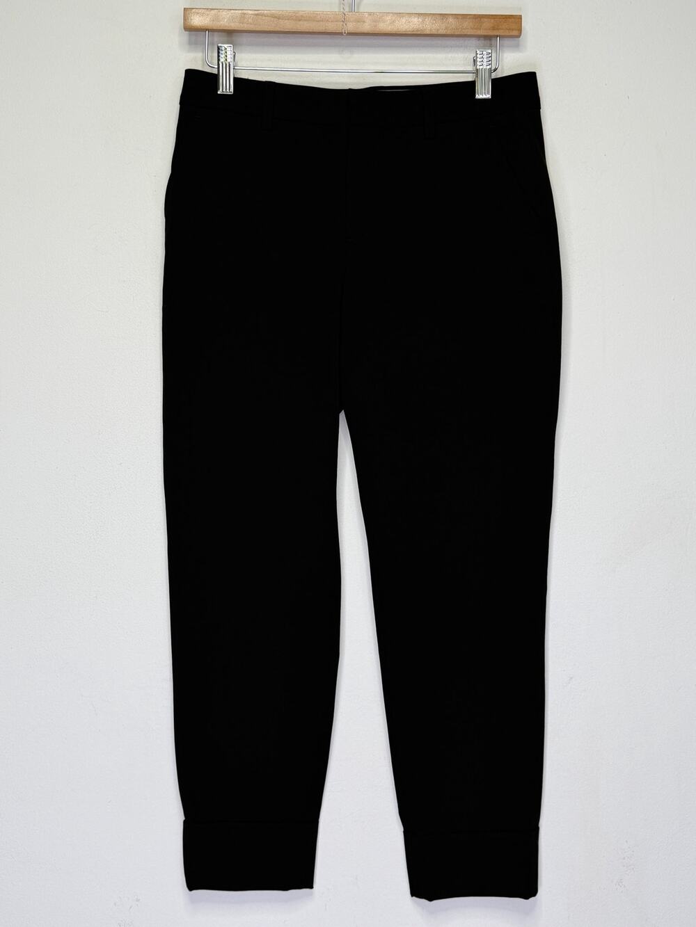 CLOSED Stewart Womens Black Pants 25 Slim Tapered Cropped Cuff Casual Ankle